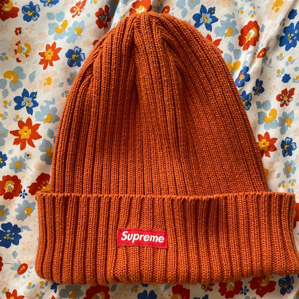 Orange supreme beanie